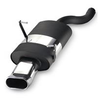 Edelstahl Sportauspuff Endschalld�mpfer, Auspuff f�r BMW E46 6Zyl., oval DTM-Look, mit ABE