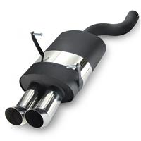 Edelstahl Sportauspuff Endschalld�mpfer, Auspuff f�r BMW E46 6Zyl., 2x76 DTM-Look,  mit ABE