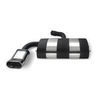 Edelstahl Sportauspuff Endschalld�mpfer, Auspuff f�r VW Golf 5 und Golf 5 Plus, oval DTM-Look, mit ABE