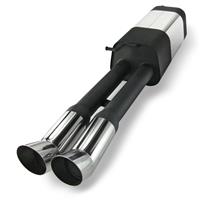 Edelstahl Sportauspuff Endschalld�mpfer, Auspuff Skoda Octavia 1U inklusive Kombi, 2x76 DTM-Look, mit ABE