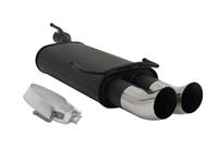 Rear Muffler Opel Kadett E/ Astra F 1.4-2.0, 2x76 Tourin, with ABE