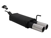 Rear Muffler Opel Astra G CC 1.4-2.0, 2x76 round, straight, with ABE