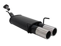 Rear Muffler Opel Astra G CC 1.4-2.0, 2x90 round, straight, with ABE