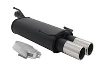 Rear Muffer Opel Kadett E/ Astra F 1.4-2.0, 2 x 76 mm round, with ABE
