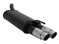 Rear Muffler Opel Corsa B 1,0 / 1,2 / 1,4 / 1,5 Diesel / 1,6 / 1,7/1,7D alle 12V/16V, nicht Combo, 2 x 76 mm GP-Design
