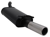Endschalld�mpfer Opel Tigra 1,4-16V / 1,6-16V, 1 x 76 mm, rund, gerade, mit ABE