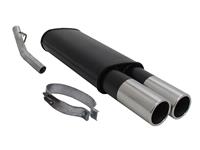 Endschalld�mpfer Opel Vectra A 1,4 / 1,6 / 1,7Diesel  / 1,8 / 2,0, nicht f�r 16V, 2 x 90 mm rund gerade, mit ABE