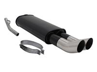 Endschalld�mpfer Opel Vectra A 1,4 / 1,6 / 1,7Diesel  / 1,8 / 2,0, nicht f�r 16V, 2 x 76 mm Tourin, mit ABE