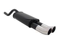 Endschalld�mpfer Renault Clio II 1,2 / 1,4 / 1,6 16V, 98-, 2 x 76 mm Tourin, mit ABE