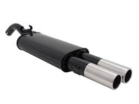Endschalld�mpfer VW Golf II 1,1 / 1,3 / 1,6 / 1,6D / 1,8 nicht f�r 16V, G60, Syncro, 2 x 76 mm rund, mit ABE