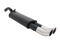 Endschalld�mpfer VW Golf II 1,1 / 1,3 / 1,6 / 1,6D / 1,8 nicht f�r 16V, G60, Syncro, 2 x 76 mm rund, mit ABE