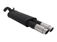 Endschalld�mpfer VW Golf II 1,1 / 1,3 / 1,6 / 1,6D / 1,8 nicht f�r 16V, G60, Syncro, 2 x 76  mm GP-Design, mit ABE