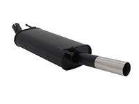 Muffler VW Golf 3 / Cabrio, Golf 4 Cabrio 1,4*/ 1,6*/ 1,6 GT/ 1,8*/ 1,8/ 1,9D*/1,9 TDI/ 2,0 except Syncro, (*S pipe is necessary), 1 x 60mm, EC approved
