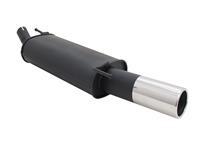 Muffler VW Golf 3 / Cabrio, Golf 4 Cabrio 1,4*/ 1,6*/ 1,6 GT/ 1,8*/ 1,8/ 1,9D*/1,9 TDI/ 2,0 except Syncro, (*S pipe is necessary), 1 x 90mm, EC approved