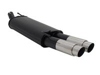 Muffler VW Golf 3 / Cabrio, Golf 4 Cabrio 1,4*/ 1,6*/ 1,6 GT/ 1,8*/ 1,8/ 1,9D*/1,9 TDI/ 2,0 except Syncro, (*S pipe is necessary), 2 x 76mm GP design, EC approved