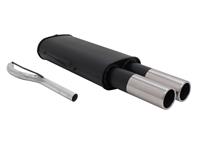 Muffler VW Passat + Variant (estate) 1,6 / 1,8 / 1,9TD / 1,9TDI/ 2,0 except Syncro, 2 x 76 mm round, EC approved