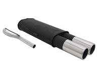Muffler, VW Passat + Variant (estate) 1,6 / 1,8 / 1,9TD / 1,9TDI/ 2,0 except  Syncro, 2 x 90 mm round, EC approved