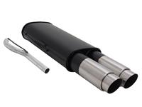 Muffler, VW Passat + Variant (estate) 1,6 / 1,8 / 1,9TD / 1,9TDI/ 2,0 except Syncro, 2 x 90 mm GP design, EC approved
