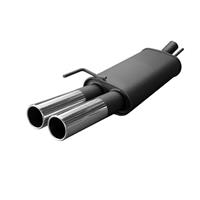 Muffler, Fiat Punto IV/ Grande Punto 1,2/ 1,4/ 1,4-16V/ 1,3/ 1,9, 10/2005-, 2 x 76 mm, approved (ABE)