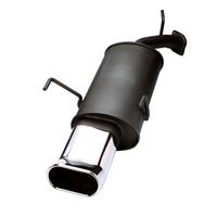 Muffler, Fiat Punto IV/ Grande Punto 1,2/ 1,4/ 1,4-16V/ 1,3/ 1,9, 10/2005-, 135 x 75 mm OvalTour, apporved (ABE)