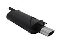 Muffler, Mercedes C class W202 C180/ C200/ C220/ C240/ C200D/ C200K/ C230K, up to 2000, 135 x 75 mm oval, approved (ABE)