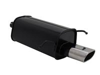 Muffler, Mercedes C class W203/203K C180/ C200K/ C220/ C240, all from 05/2000, 135 x 75 mm oval, approved (ABE)