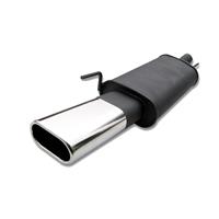 Muffler, Peugeot 206 1,1/ 1,4/1,6 16V/ all from 1998, 135 x 75 mm oval, EC approved