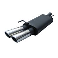Endschalld�mpfer Seat Ibiza 6K 1,4/ 1,6/ 1,8/ 1,8T/ 2,0 GTI alle ab Bj. 1997 bis 1999, 2 x 76 mm SR-Design, mit ABE
