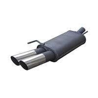 Muffler, VW Passat 35i  sedan/ Variant (estate) 1,6/ 1,8/ 1,9TD/ 1,9TDI 66kW/ 2,0 85kW, 2 x 76 mm MS design, EC approved