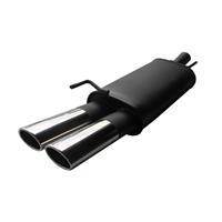 Muffler, VW Passat 35i sedan/ Variant (estate) 1,6/ 1,8/ 1,9TD/ 1,9TDI 66kW/ 2,0 85kW, 2 x 85/58 mm AM design, EC approved