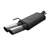 Endschalld�mpfer VW Beetle 1,4 / 1,6 / 1,8 / 1,8T / 1,9TDI / 2,0 nicht f�r RSI, 2 x 76 mm MS-Design , mit T�v