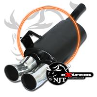 Silencieux en inox, eXtrem, VW Golf 4 / Beetle / Audi A3 / Seat Leon, 2x76 Tourin, homologu�