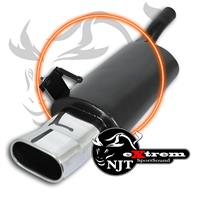 Silencieux en inox, eXtrem, VW Golf 4 / Beetle / Audi A3 / Seat Leon, 75x135 OvalTour, homologu�
