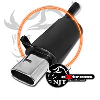 Silencieux en inox, eXtrem, VW Golf 4 / Beetle / Audi A3 / Seat Leon, 75x135, homologu�