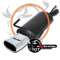 Stainless steel muffler, eXtrem, Opel Astra (F/CC), 75x135 OvalTour, with EC approval