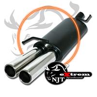 Silencieux en inox, eXtrem, VW Golf 3 (1HXO), 2x76, homologu�