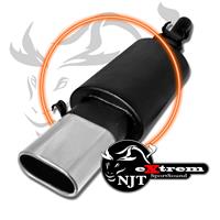 Silencieux en inox, eXtrem, VW Golf 2 (19E), 75x135, homologu�
