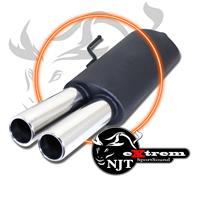 Silencieux en inox, eXtrem, VW Passat (35i), 2x76 droit, homologu� CEE