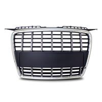 K�hlergrill JOM-Premium, Audi A3 (8P) 04-07 Facelift, S3 Look, Schwarz mit Chrom Rahmen