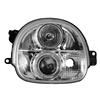 Scheinwerfer,  Renault Twingo Bj. 93-03 , Xenon-Optik-Linse, 1 Standlichtring, inkl. Blinker,  mit LWR, Klarglas/chrom