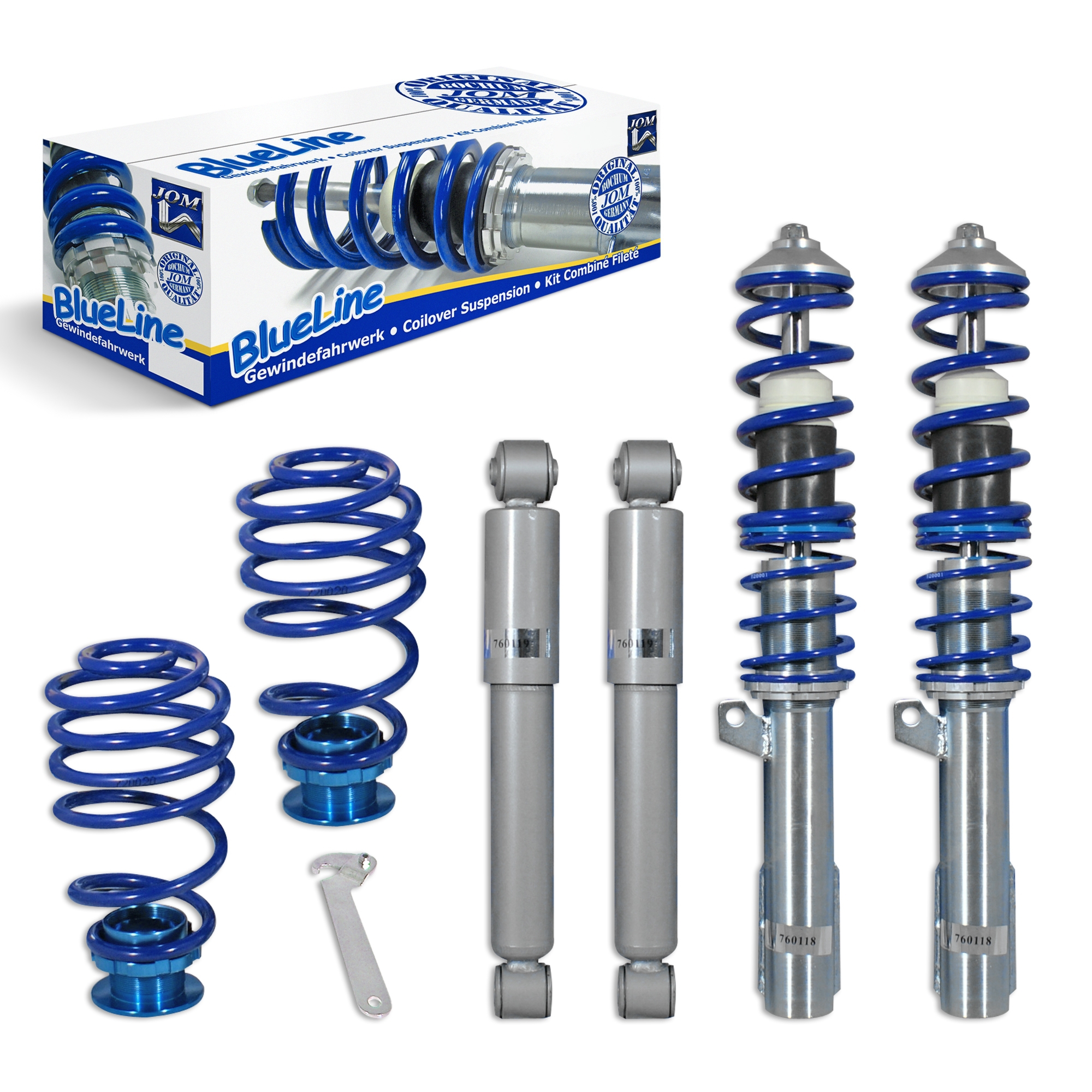 BlueLine Coilover Kit suitable for Opel Astra G incl. Caravan year 1998