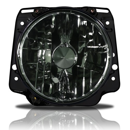 Headlights clear black glass suitable for VW Golf 2