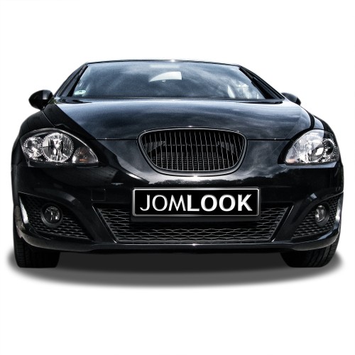 Car Grill Mesh, 1133007 Glossy Black ABS Front Bumper Grille for Seat Leon  Altea Toledo