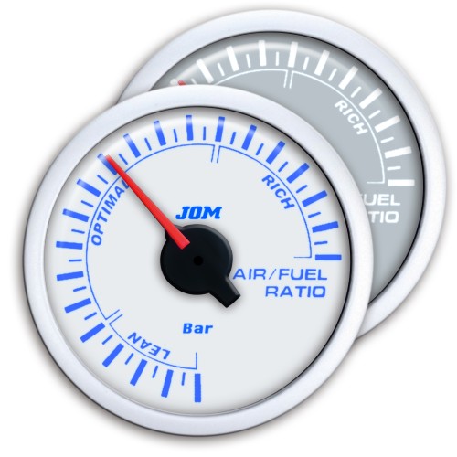 Zusatzinstrument, Dynamic, Luftverhältnis Air-Fuel, Schrittmotor Technik, 2-farbige LED Anzeige wählbar, Ø52mm