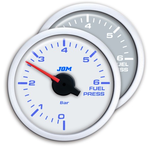 Zusatzinstrument, Dynamic, Kraftstoffdruck, Schrittmotor Technik, 2-farbige LED Anzeige wählbar, Ø52mm