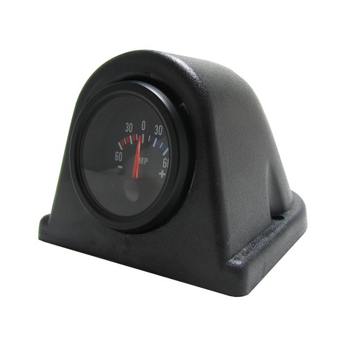 Gauge mounting pod, dash top, single, black