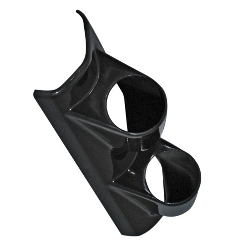 Support Vertical 3 Trous Pour Instruments 52 Mm - Porte-calibre Universel, Montant Droit, ABS Noir