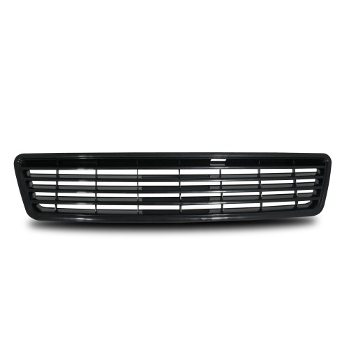 Calandre, JOM, compatible avec  Audi 6, 5.97-6.01, sans sigle, noir approprié pour Audi A6 Baujahr 5.1997 - 6.2001