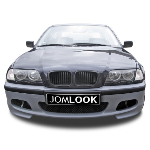 Pare-chocs avant, sport look, gris -Qualité Allemande approprié pour BMW 3 eme E46 Limousine et Touring modèle  1998 - 2005