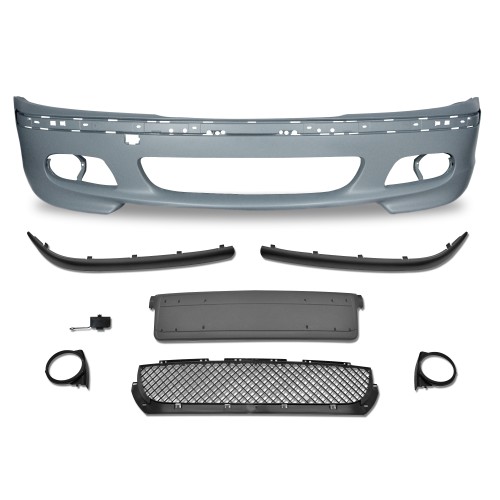 Front bumper in racing design suitable for BMW 3er E46 Limousine + Touring year 1998 - 2005